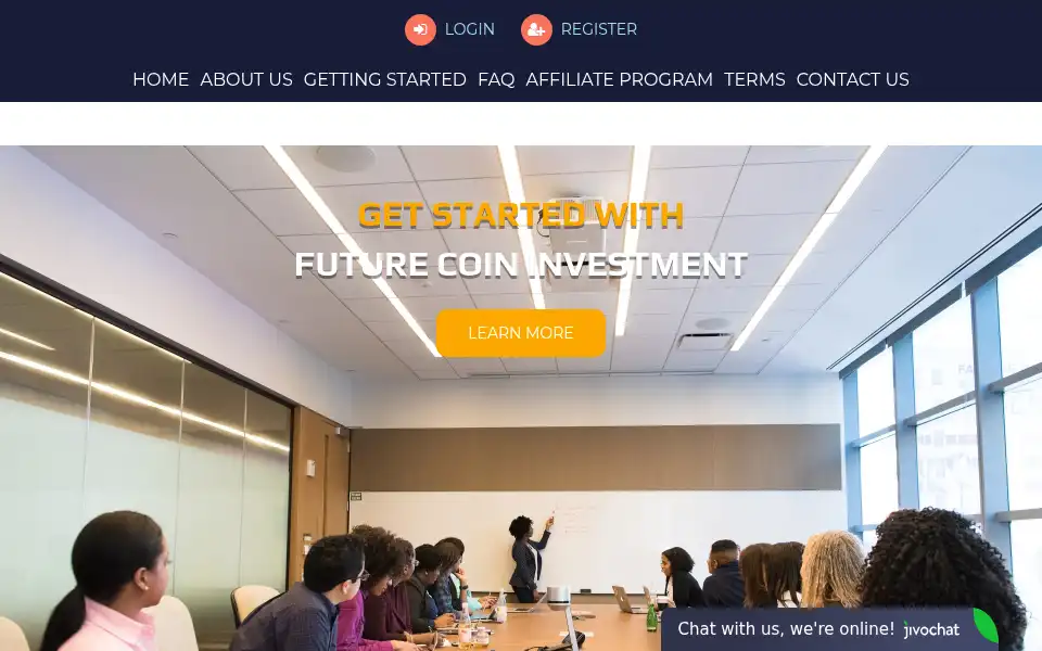 Screenshot of futurecoininvestment.com