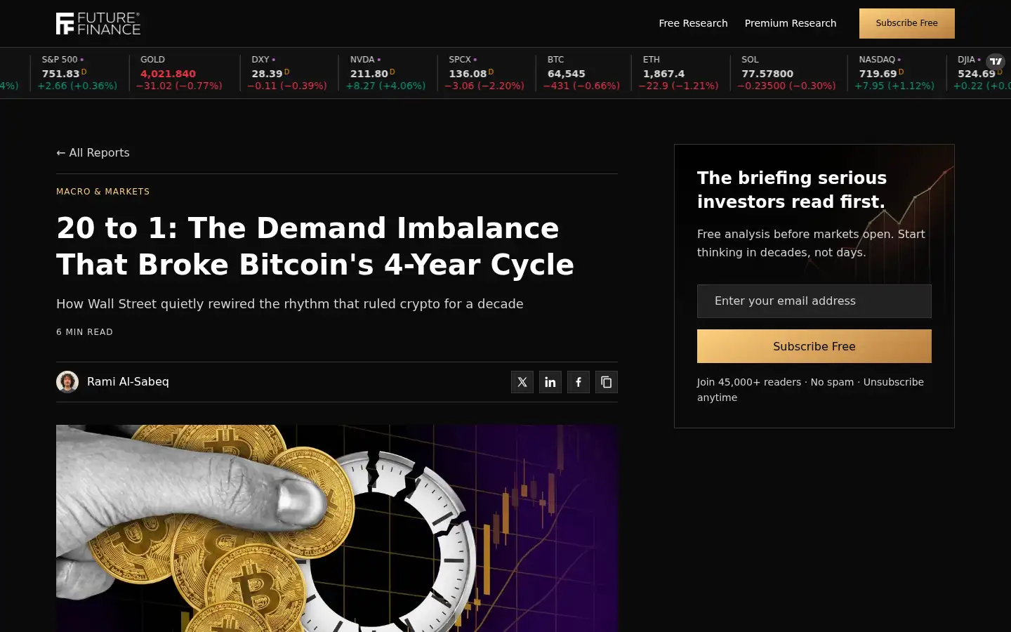 Screenshot of futurefinance.com