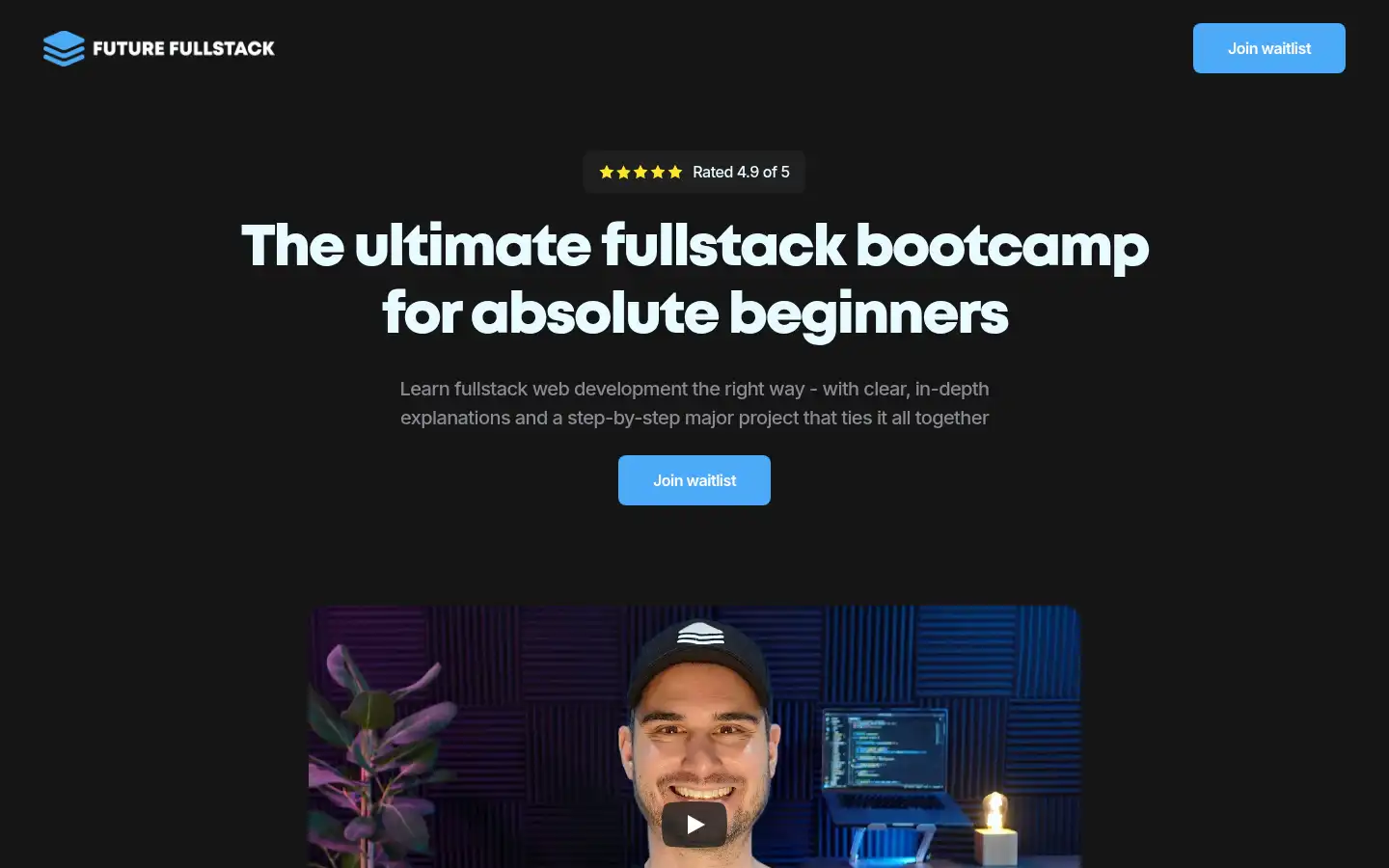 Screenshot of futurefullstack.com