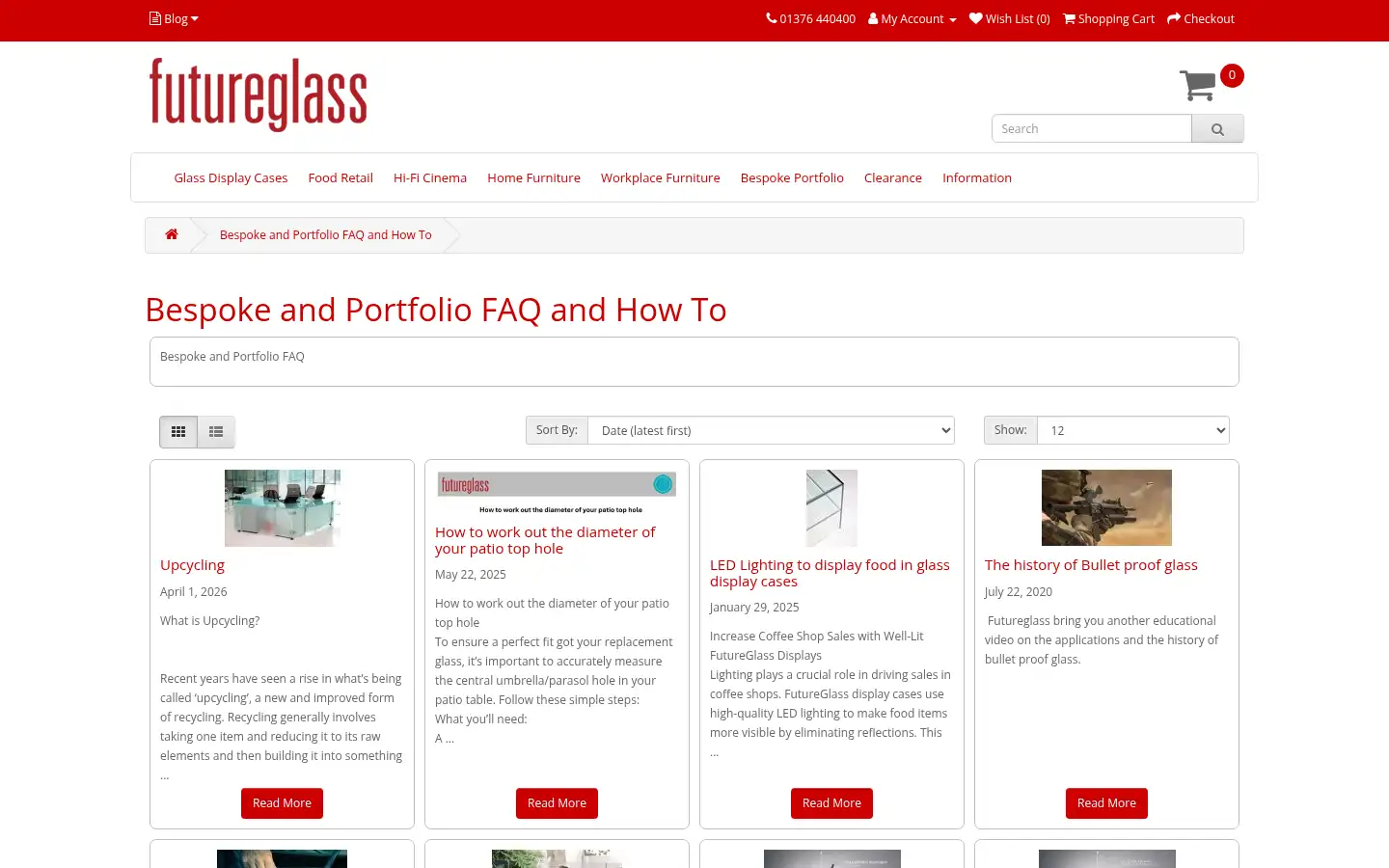 Screenshot of futureglass.co.uk