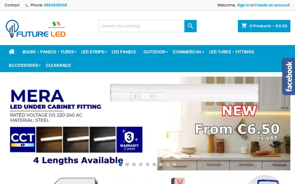 Screenshot of futureled.ie