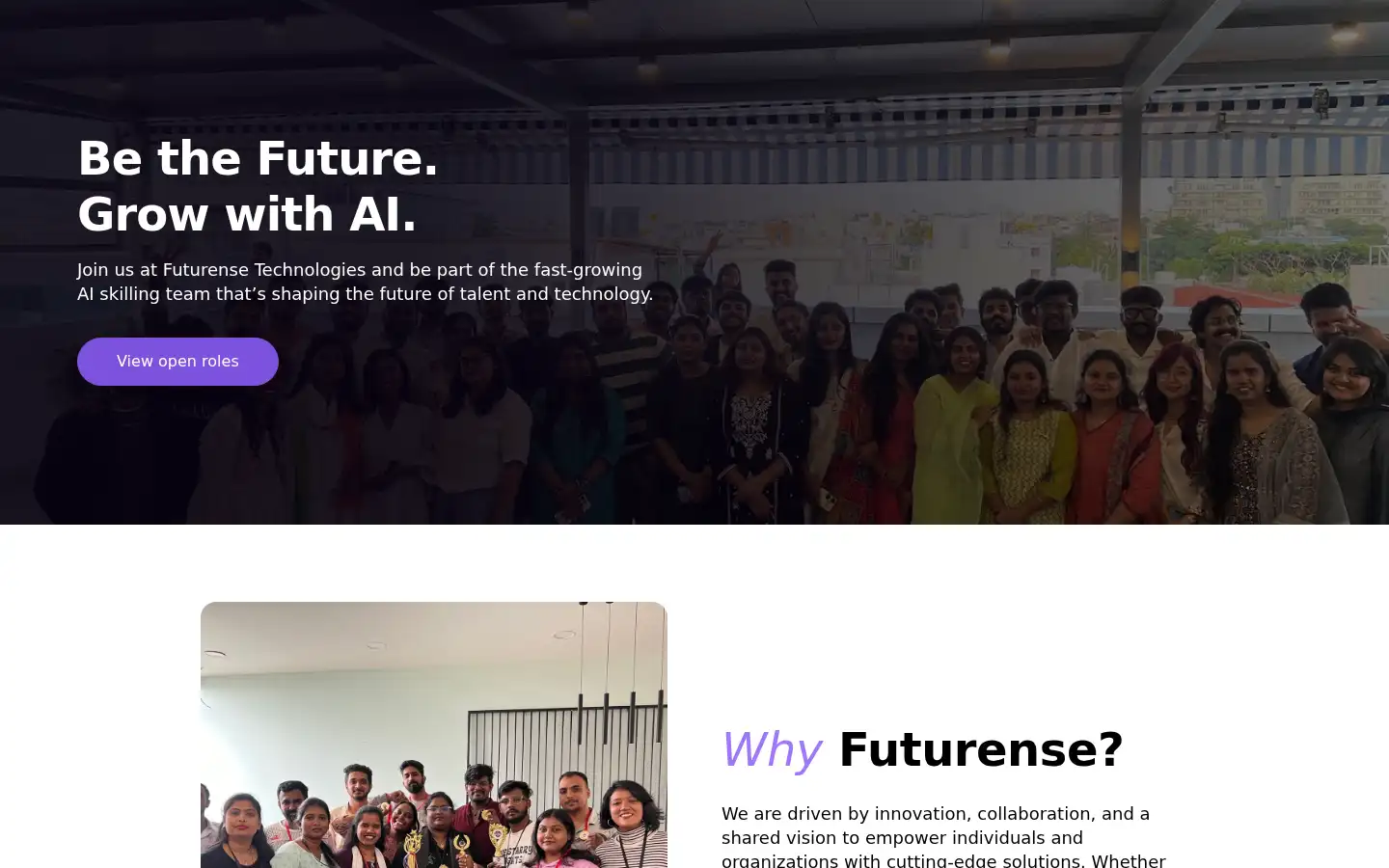 Screenshot of futurense.com