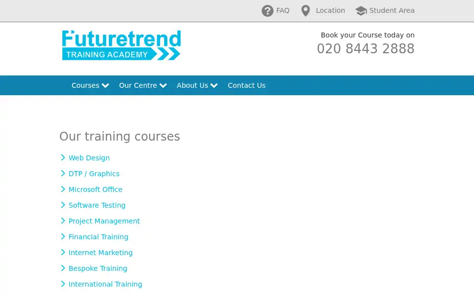 Screenshot of futuretrend.co.uk
