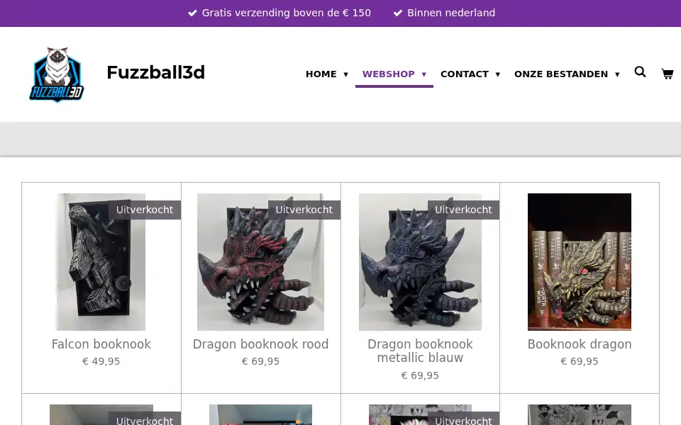 Screenshot of fuzzball3d.nl