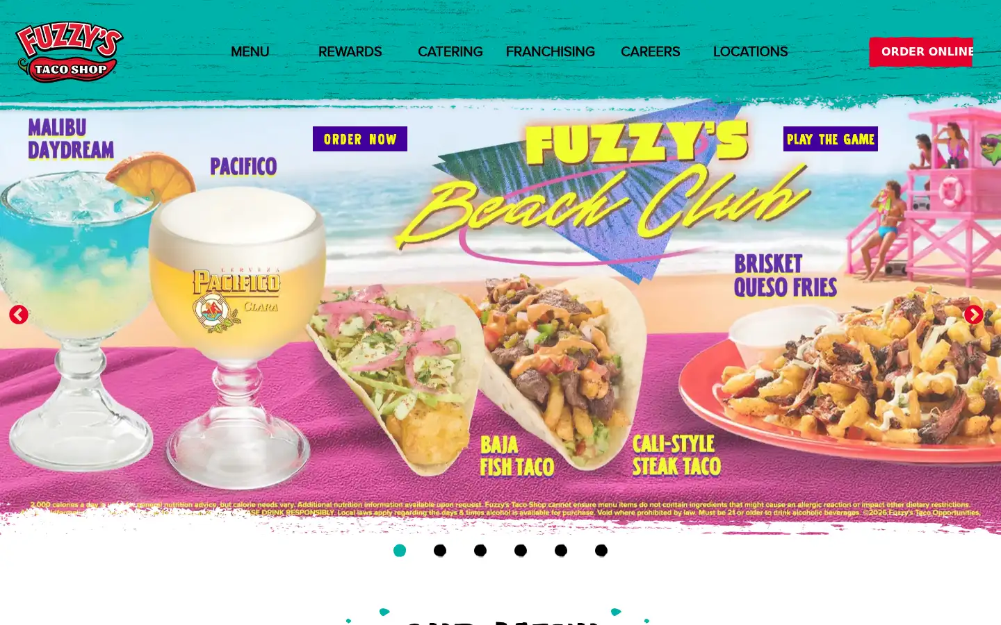 Screenshot of fuzzystacoshop.com