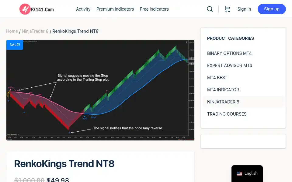 Screenshot of fx141.com
