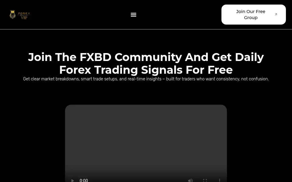 Screenshot of fxbdsignals.com