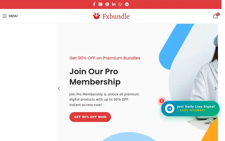 Screenshot of fxbundle.com