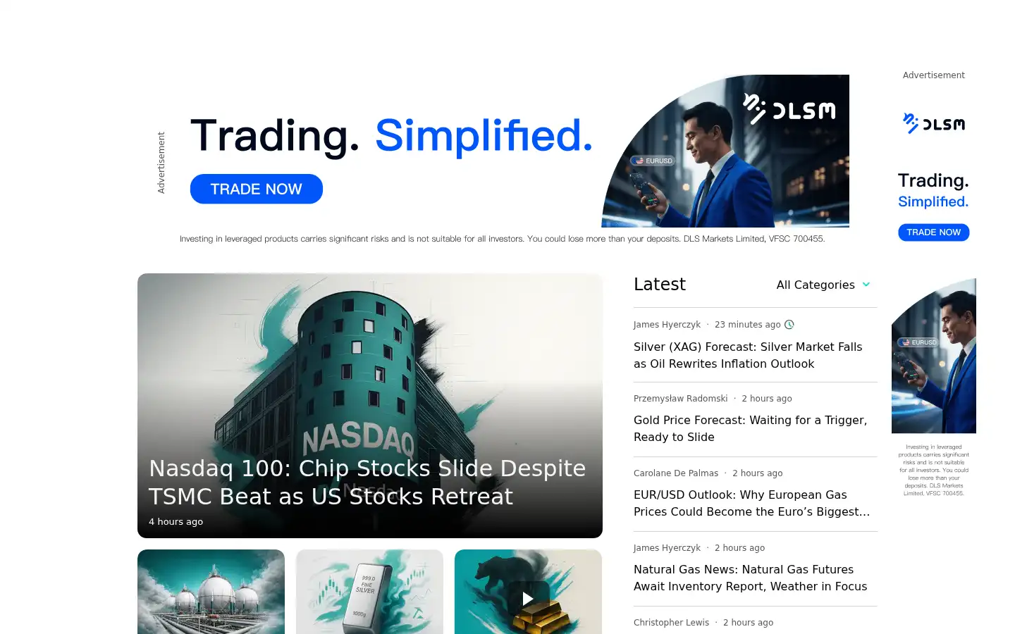 Screenshot of fxempire.com