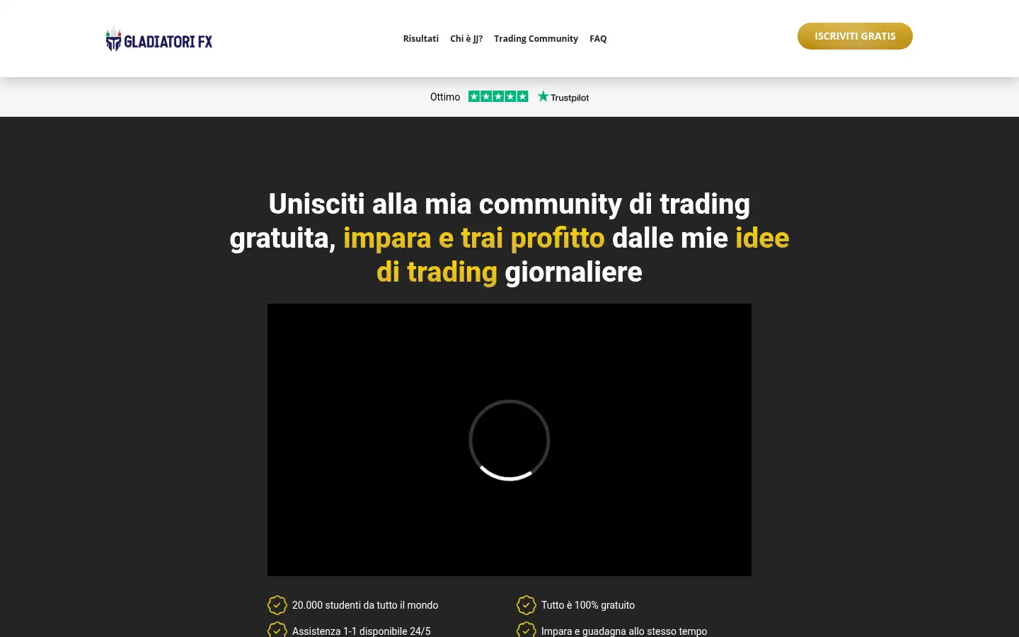 Screenshot of fxgladiatori.com