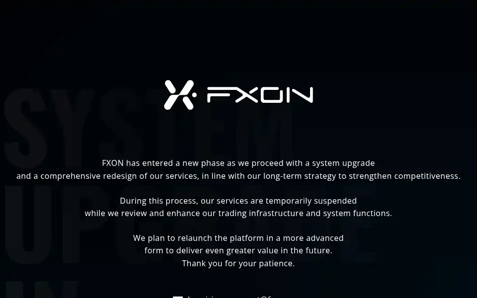 Screenshot of fxon.com