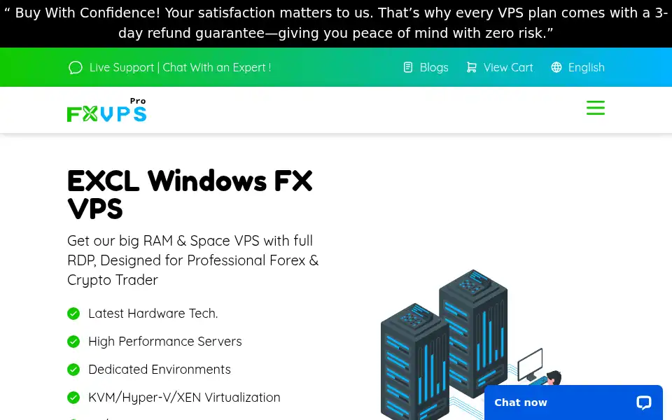 Screenshot of fxvps.pro