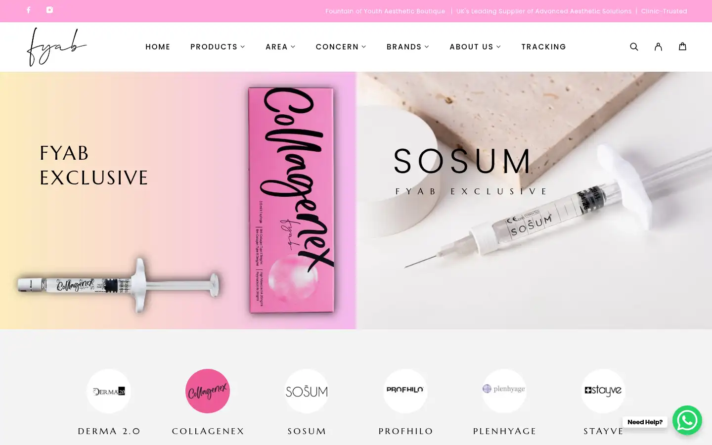 Screenshot of fyaestheticboutique.co.uk