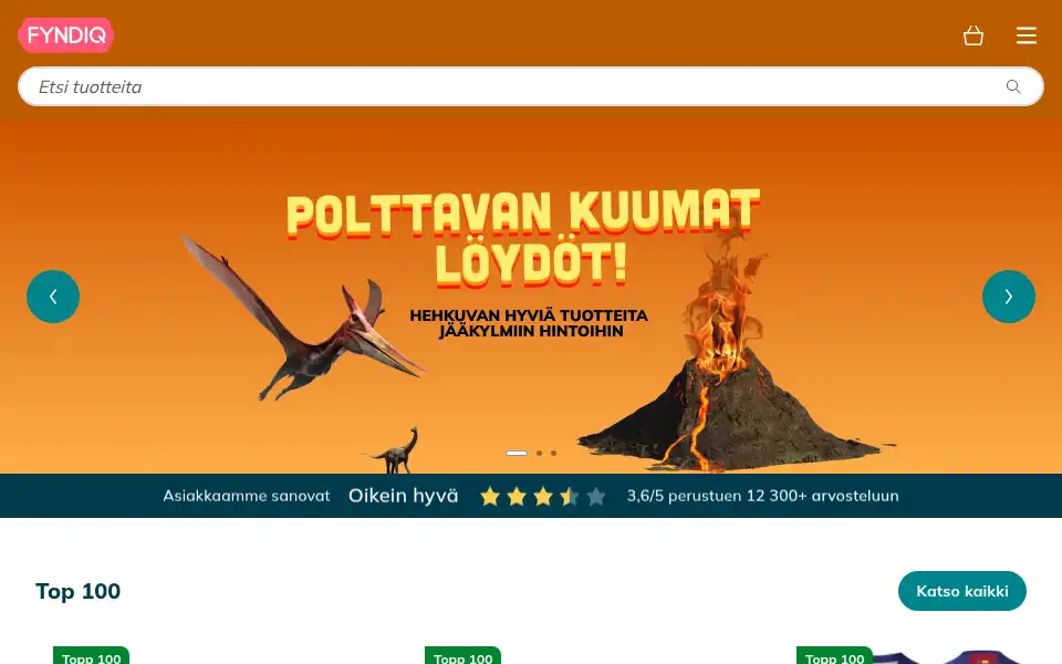 Screenshot of fyndiq.fi
