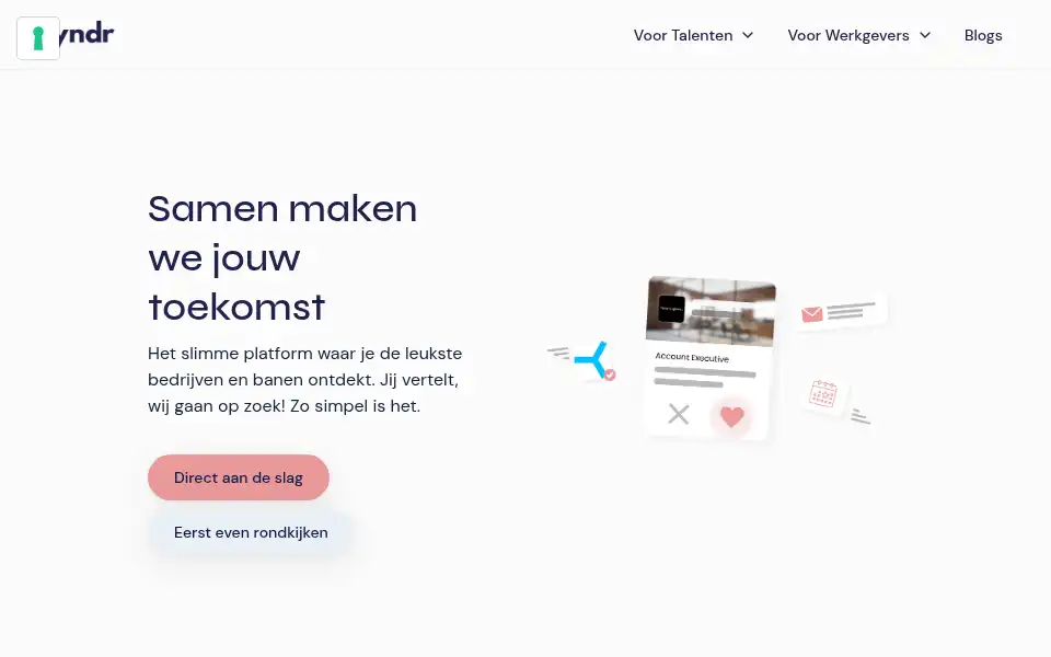 Screenshot of fyndr.works