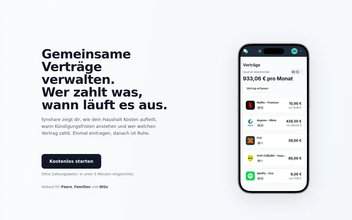 Screenshot of fynshare.com