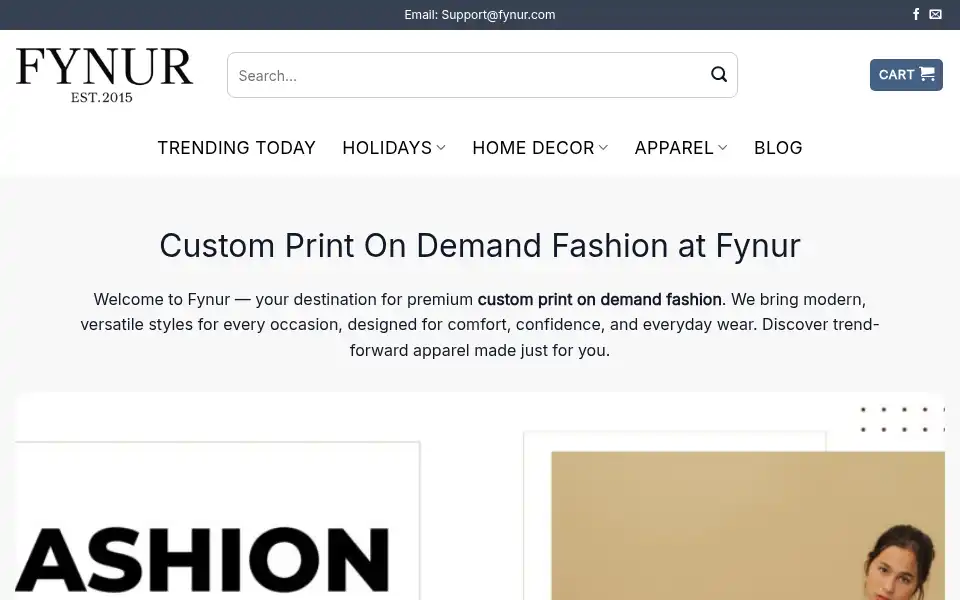 Screenshot of fynur.com