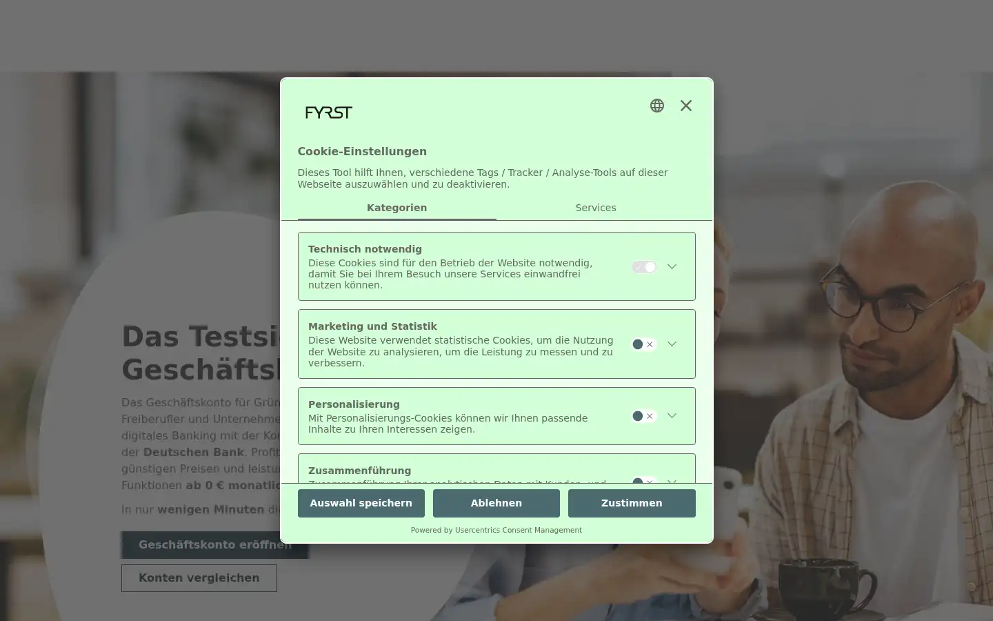 Screenshot of fyrst.de