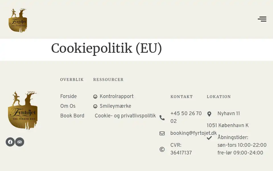 Screenshot of fyrtojet.dk