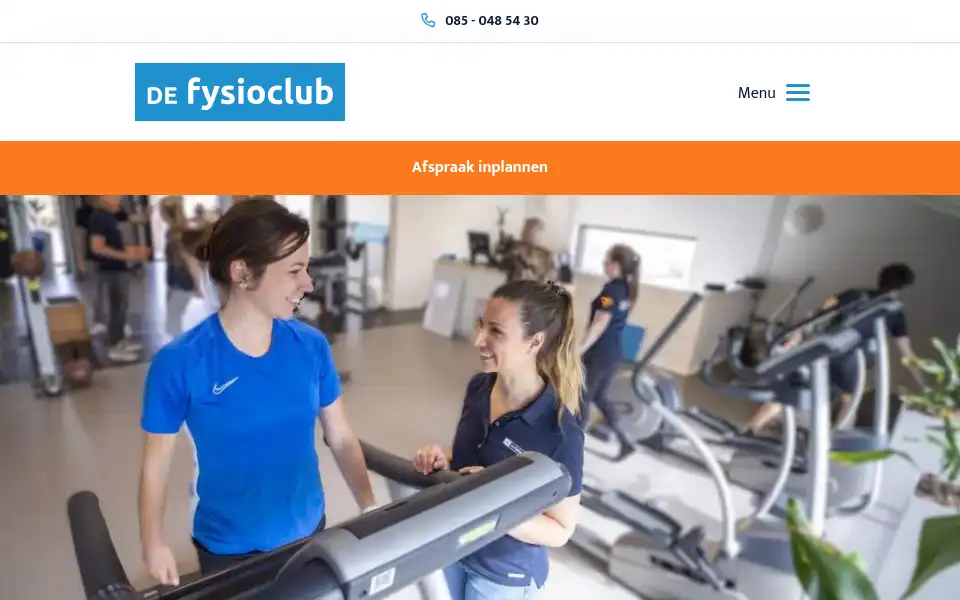 Screenshot of fysioclub.nl