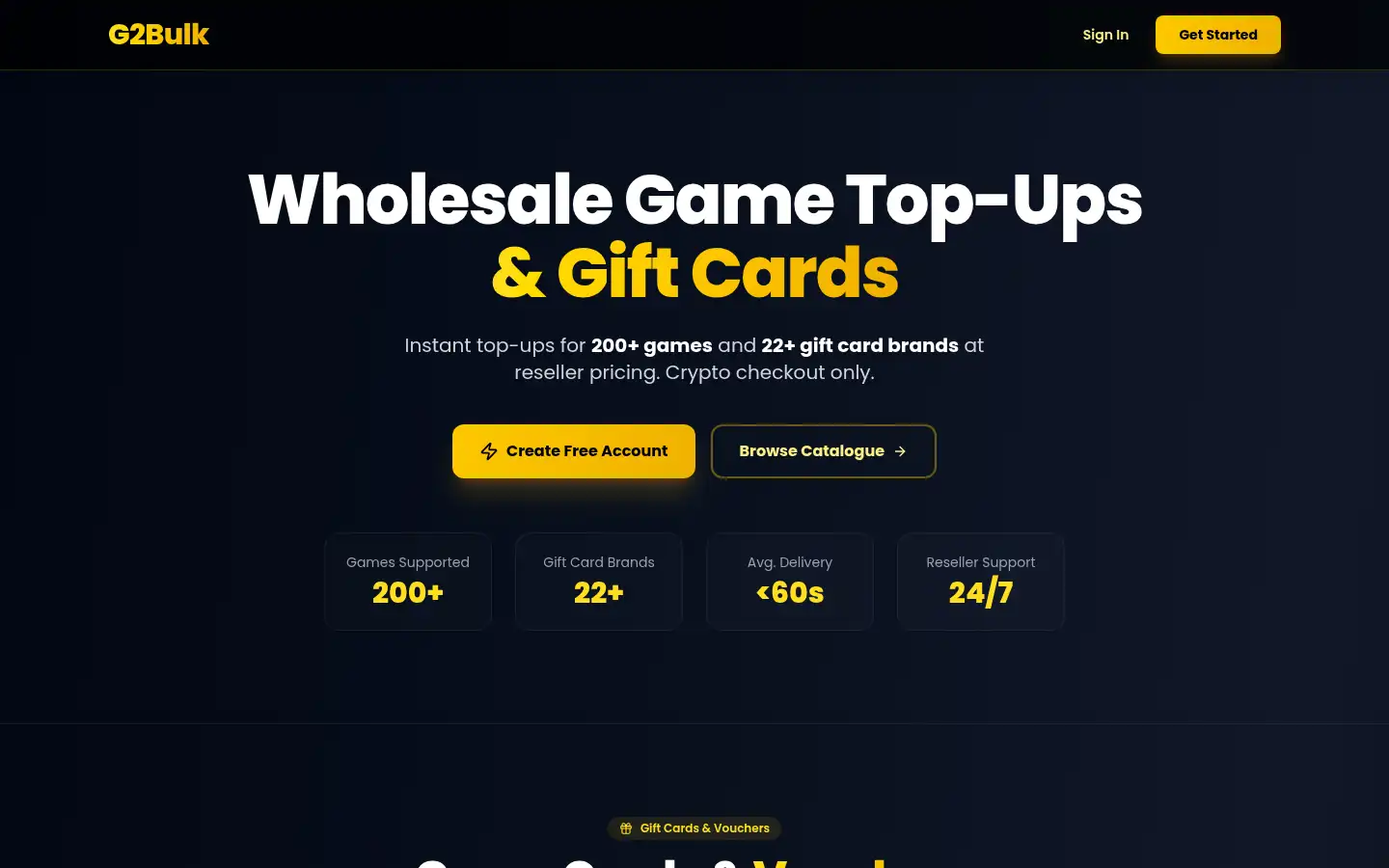 Screenshot of g2bulk.com