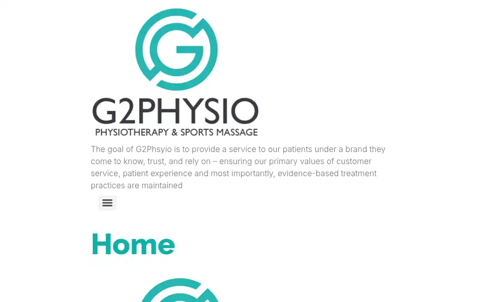 Screenshot of g2physio.co.uk