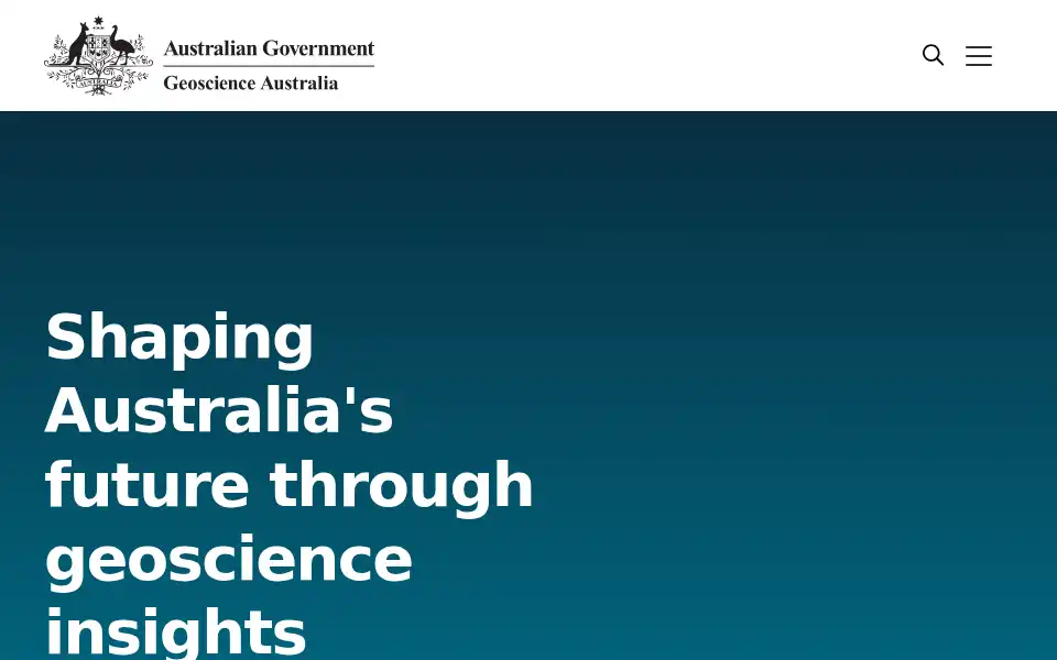 Screenshot of ga.gov.au