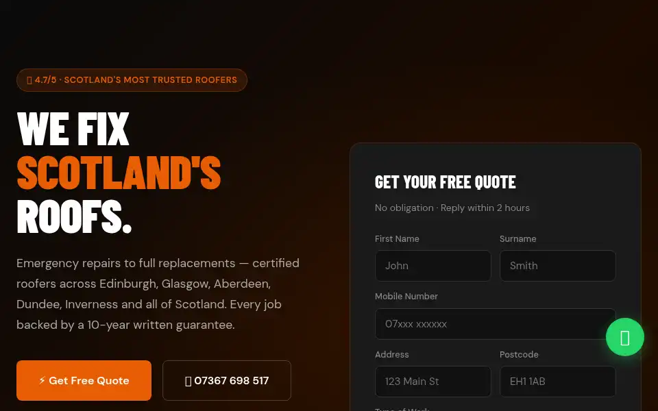 Screenshot of gableconstructionltd.co.uk
