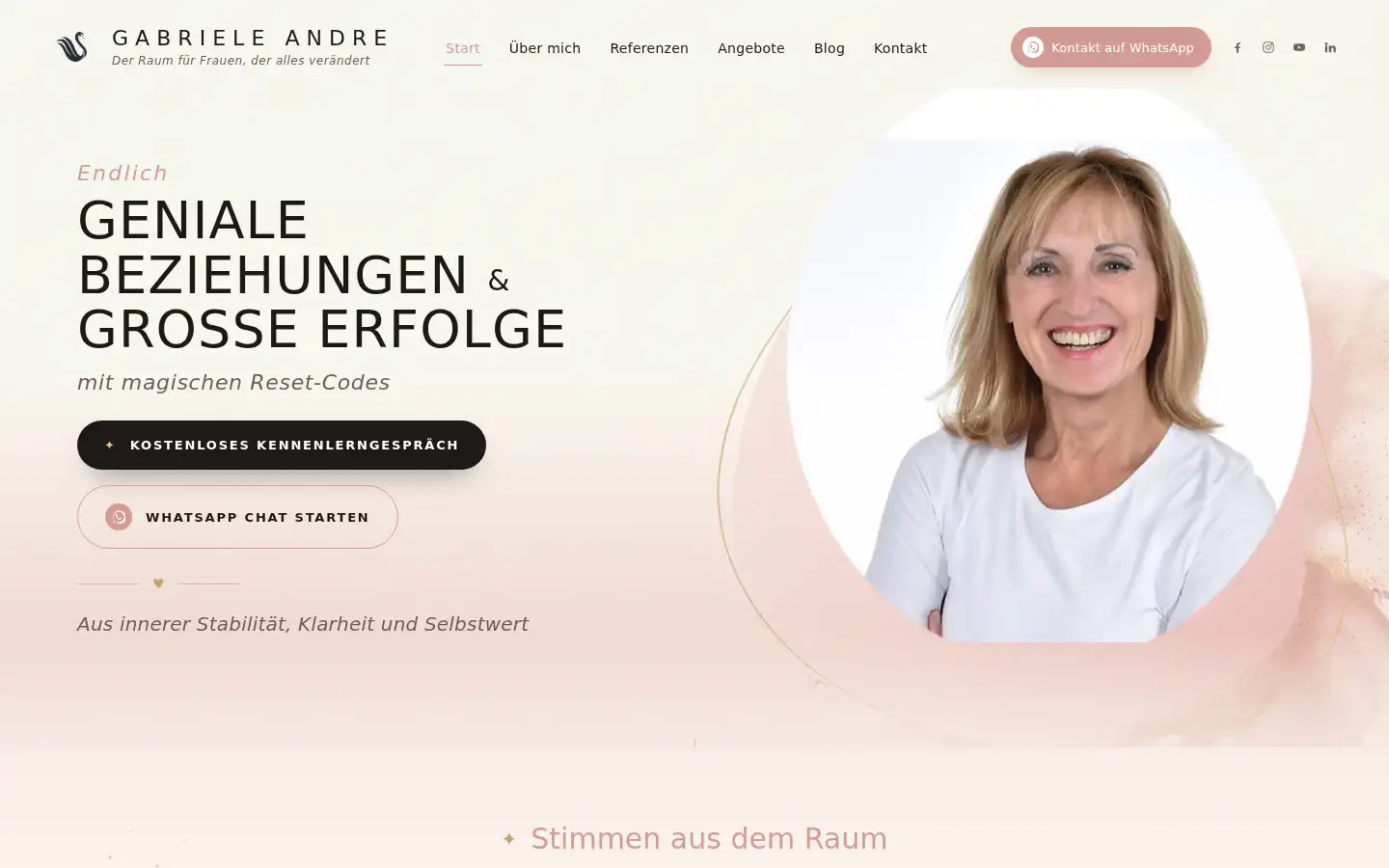 Screenshot of gabrieleandre.com
