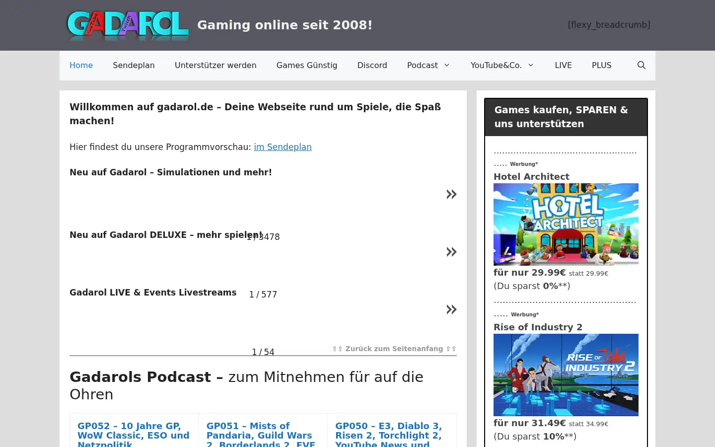 Screenshot of gadarol.de