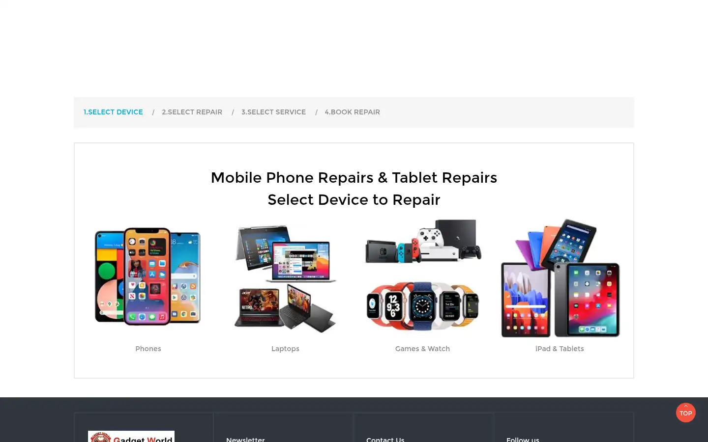 Screenshot of gadget-world.co.uk