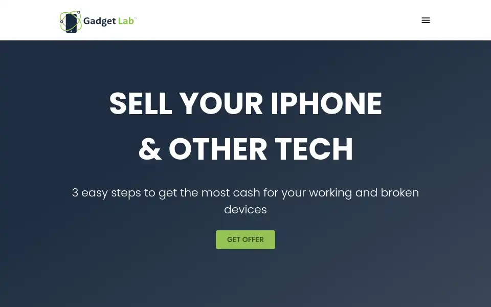 Screenshot of gadgetbuyback.com