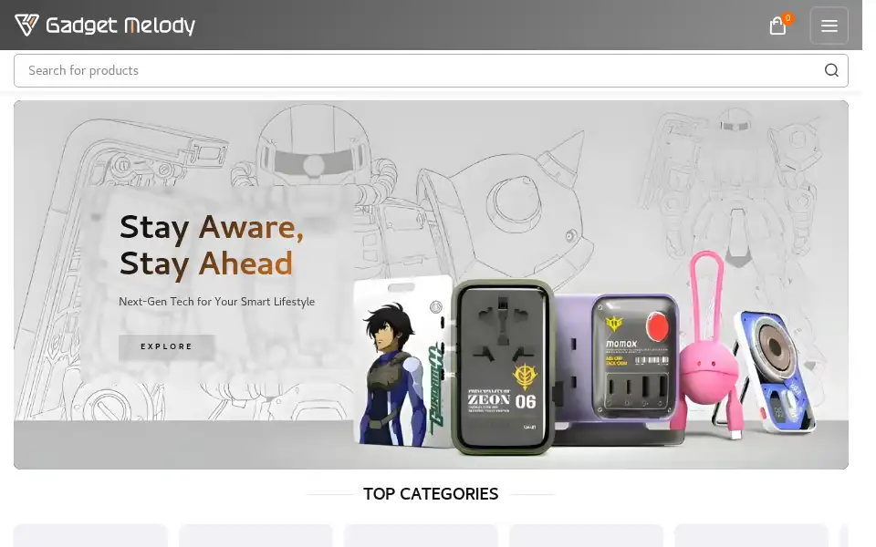 Screenshot of gadgetmelody.com