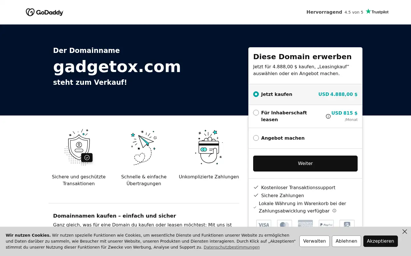 Screenshot of gadgetox.com