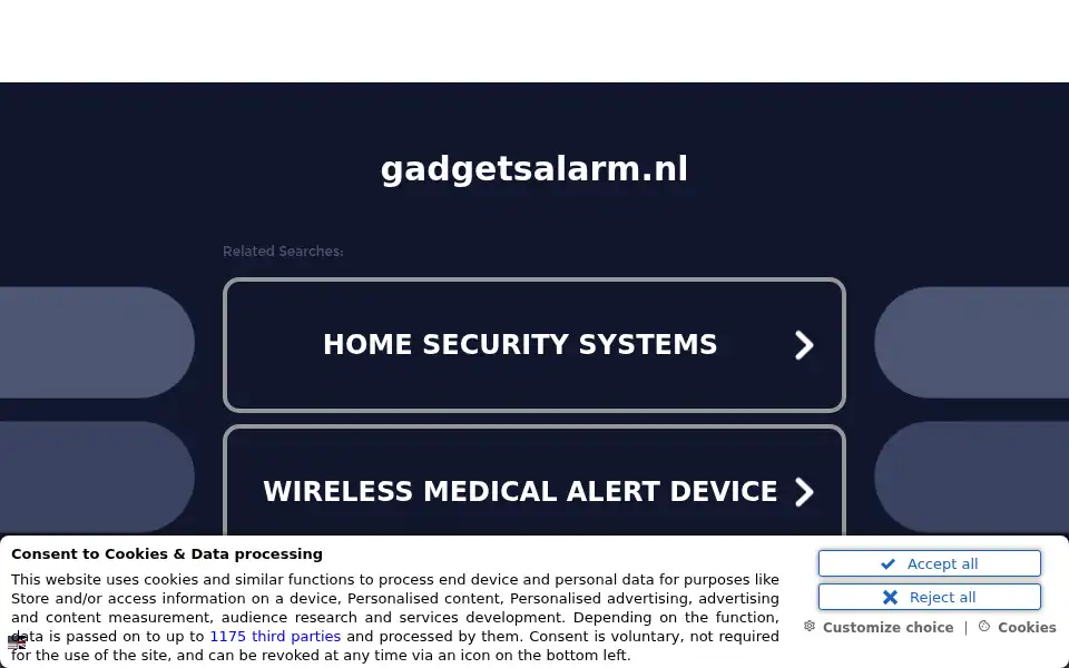 Screenshot of gadgetsalarm.nl