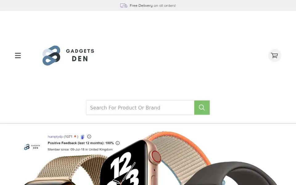 Screenshot of gadgetsden.co.uk