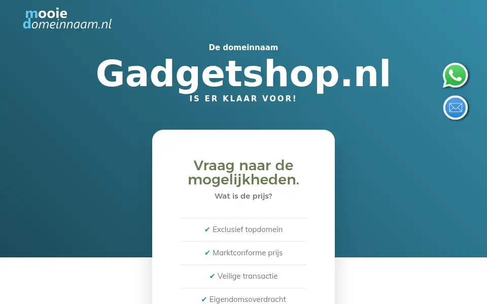 Screenshot of gadgetshop.nl