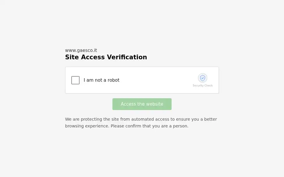 Screenshot of gaesco.it