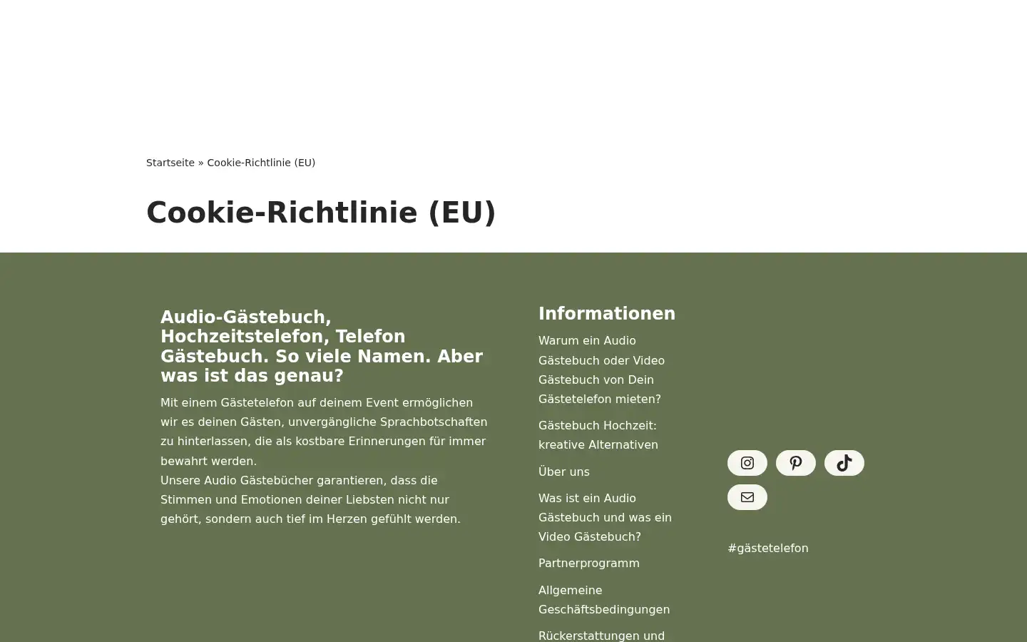 Screenshot of gaestetelefon.de
