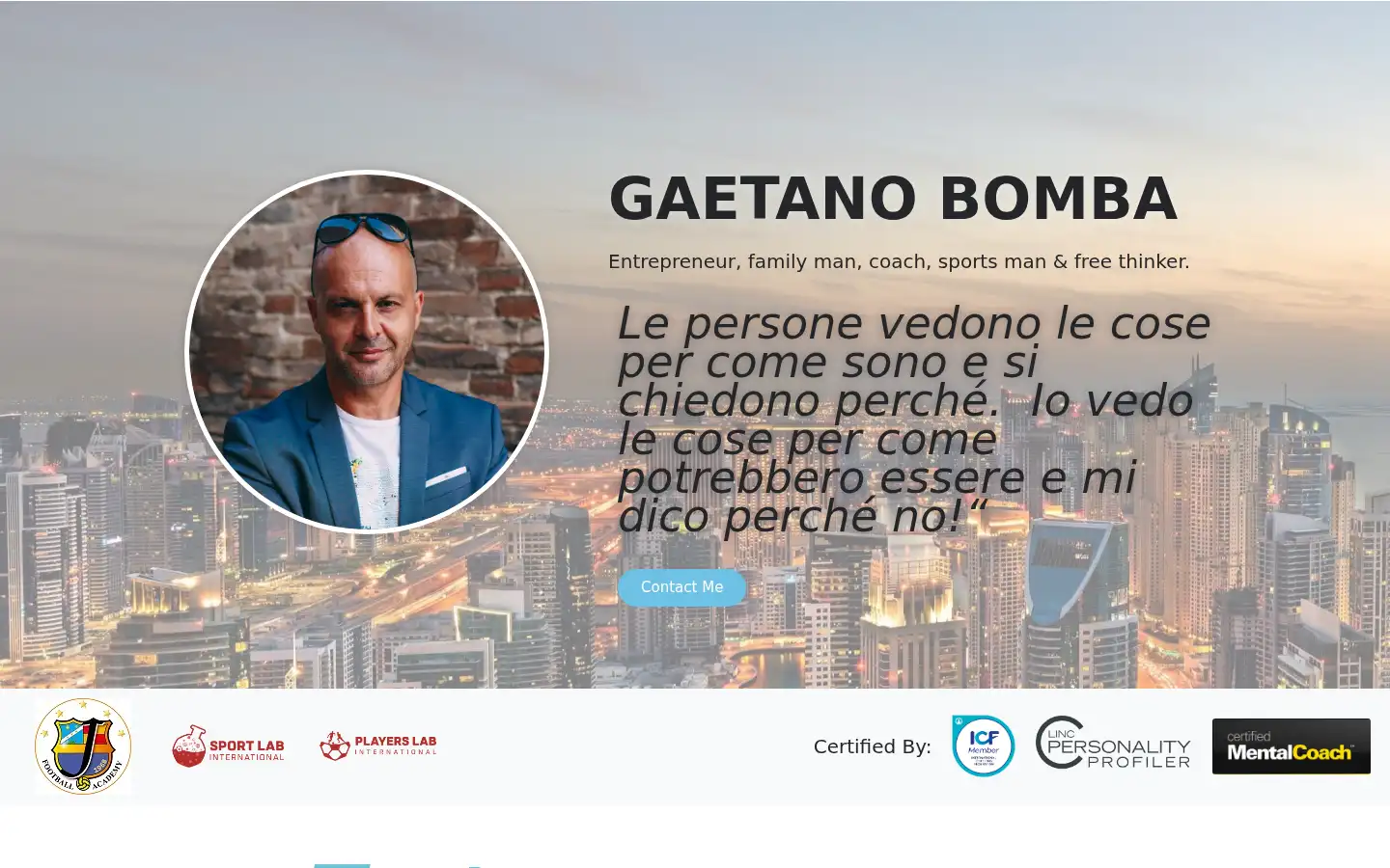Screenshot of gaetanobomba.com