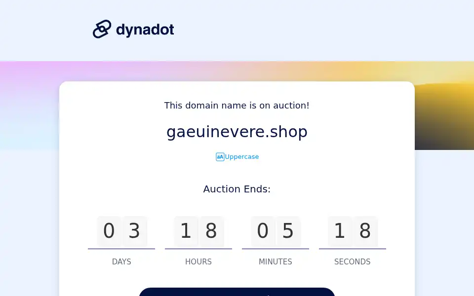 Screenshot of gaeuinevere.shop