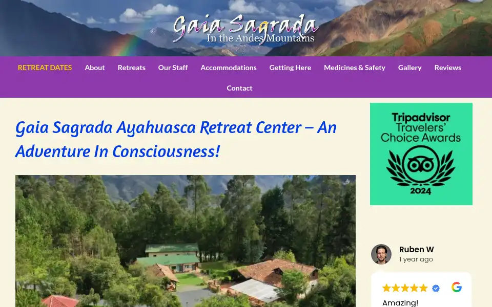 Screenshot of gaiasagrada.com