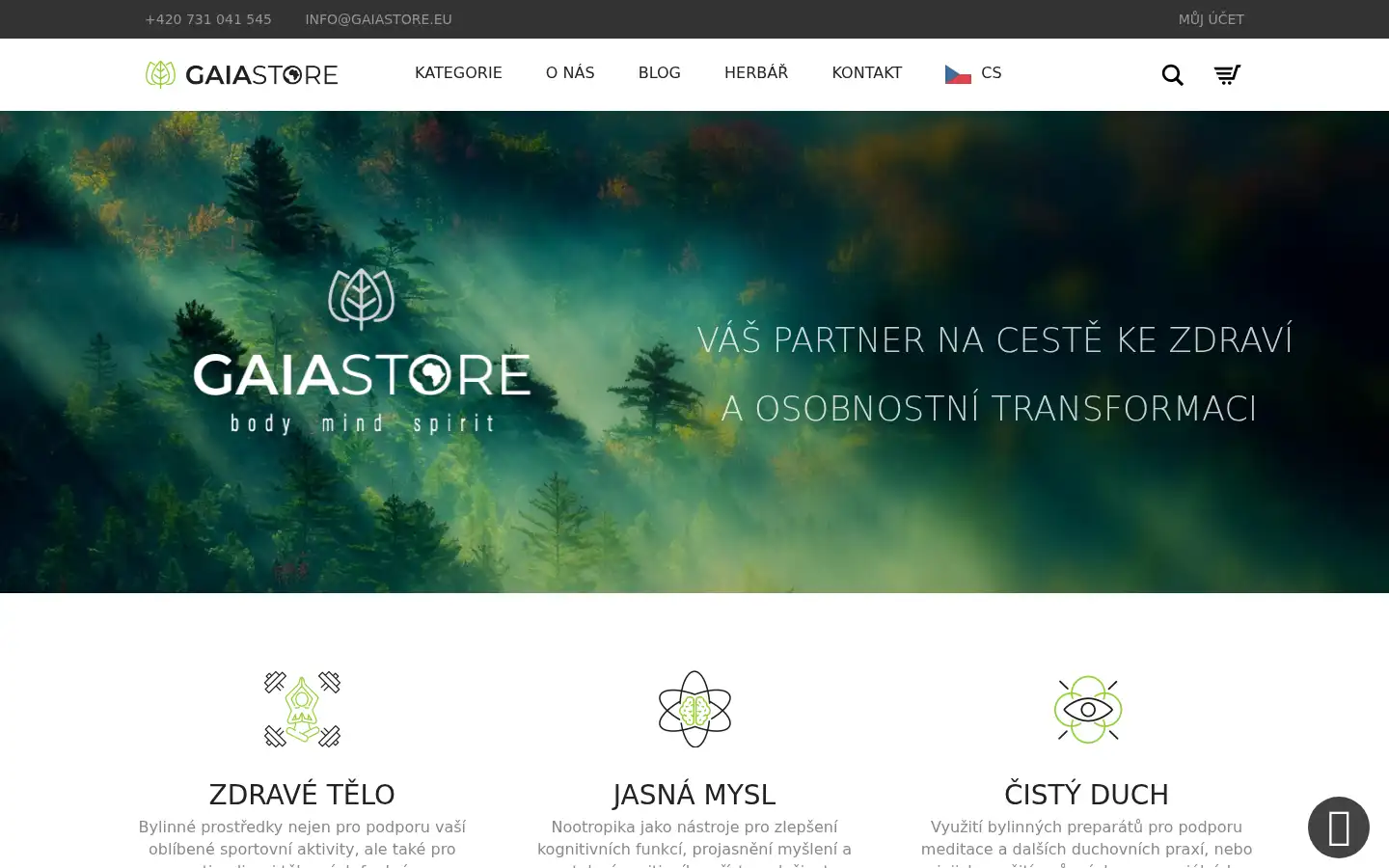 Screenshot of gaiastore.eu