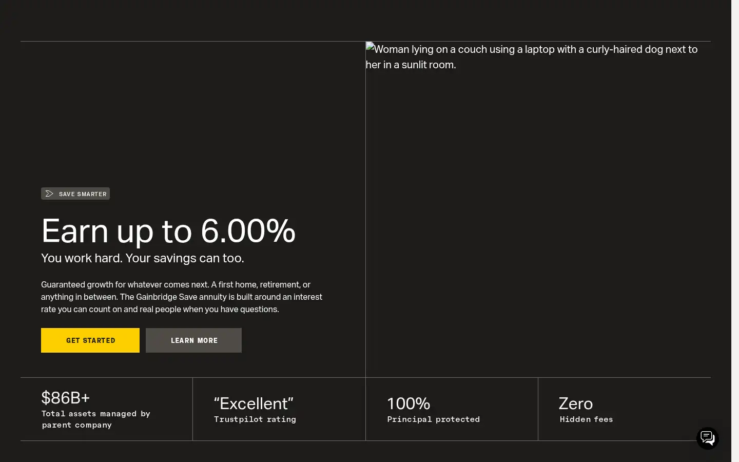 Screenshot of gainbridge.com