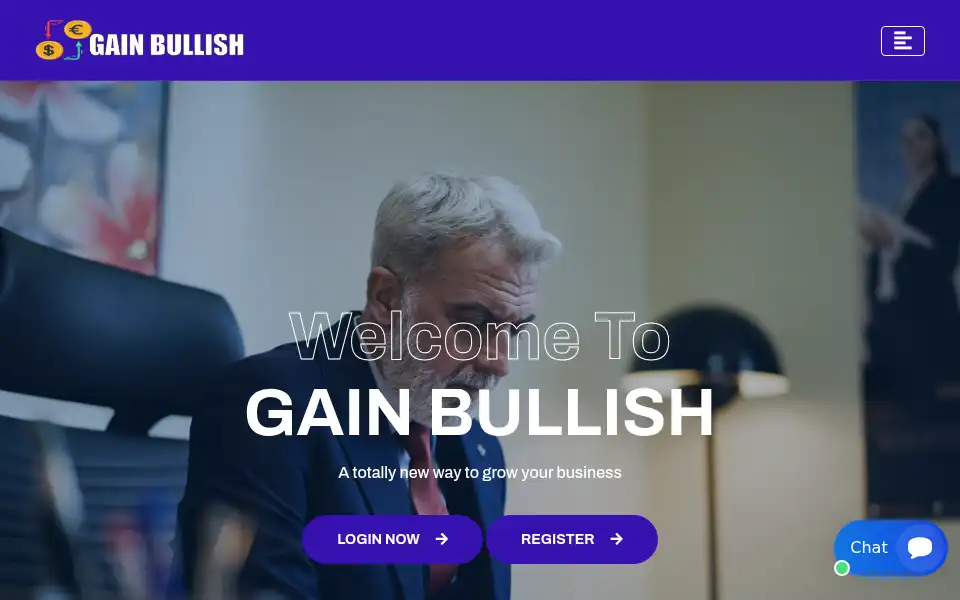 Screenshot of gainbullish.com