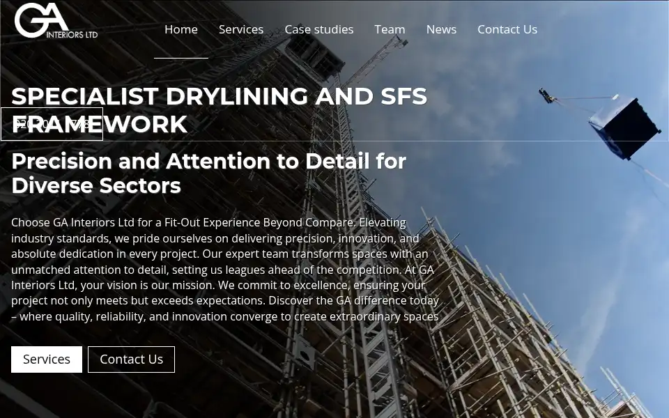 Screenshot of gainteriorsltd.co.uk