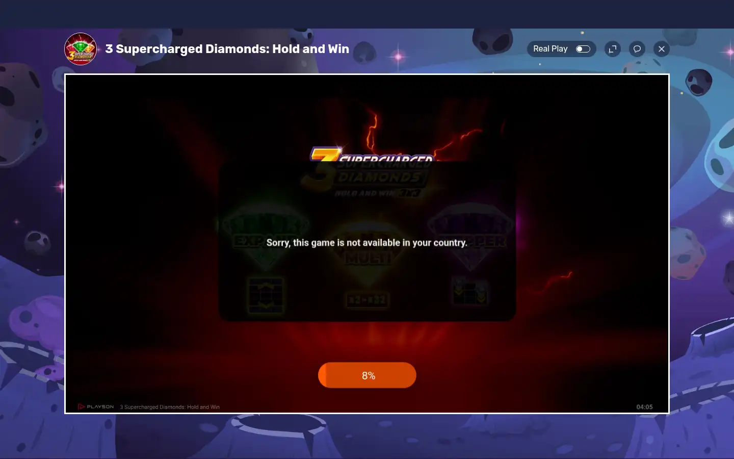 Screenshot of galacticwins.com