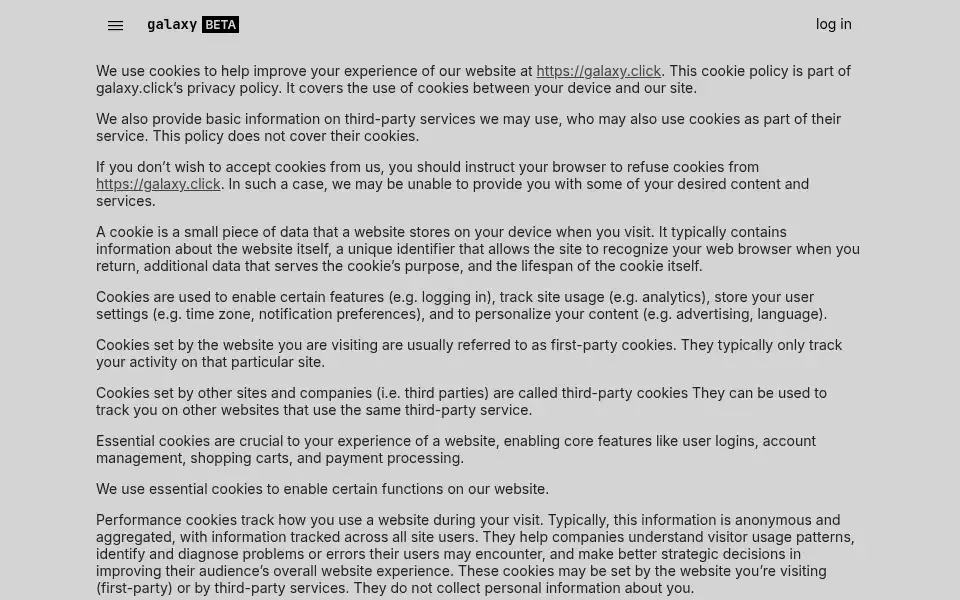 Screenshot of galaxy.click