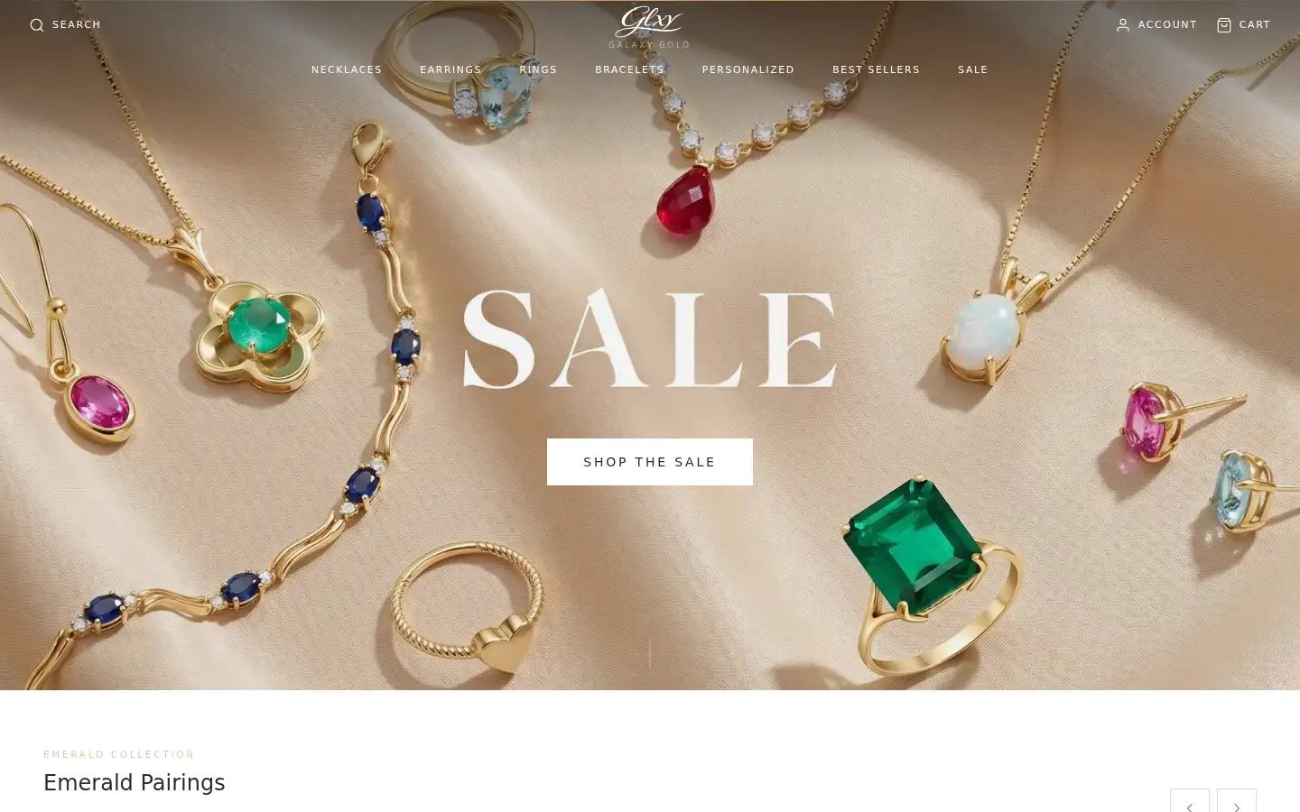 Screenshot of galaxygold.com