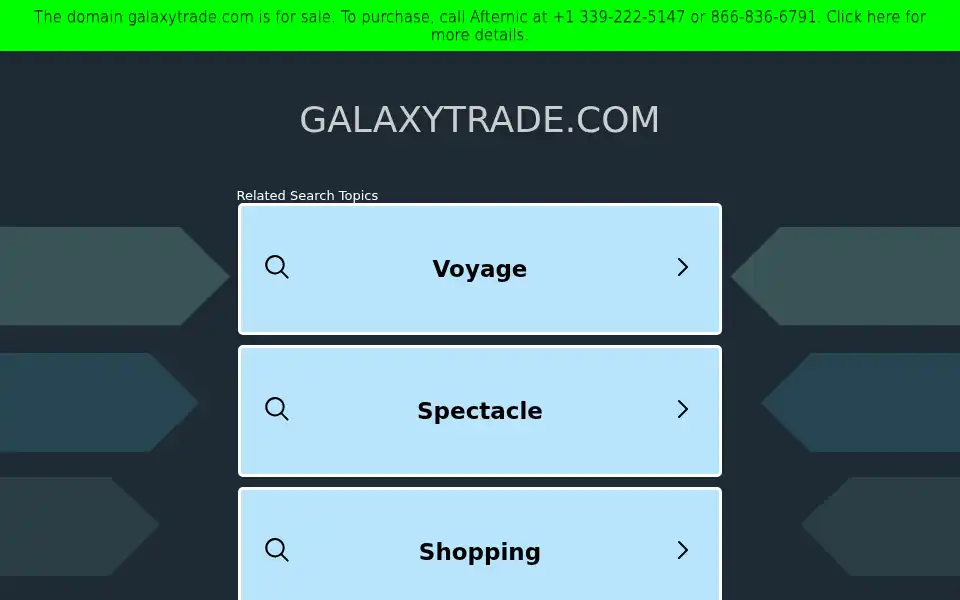 Screenshot of galaxytrade.com
